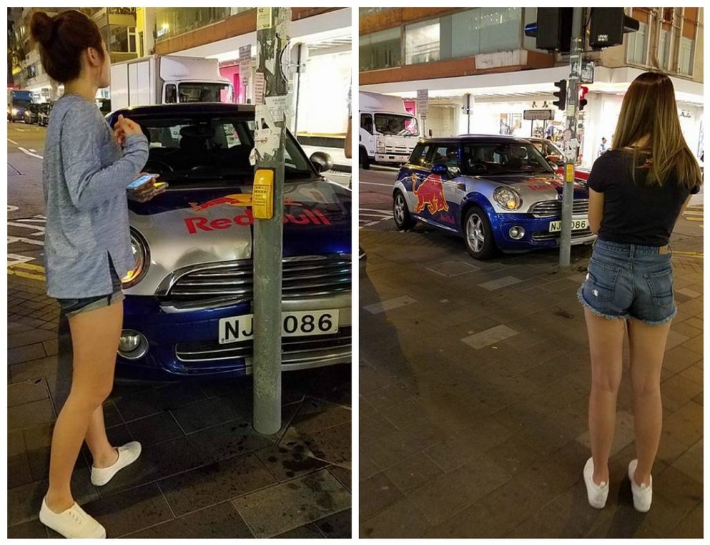 Redbull宣傳車自炒撞柱p牌熱褲mk妹等救援 時事台 香港高登討論區